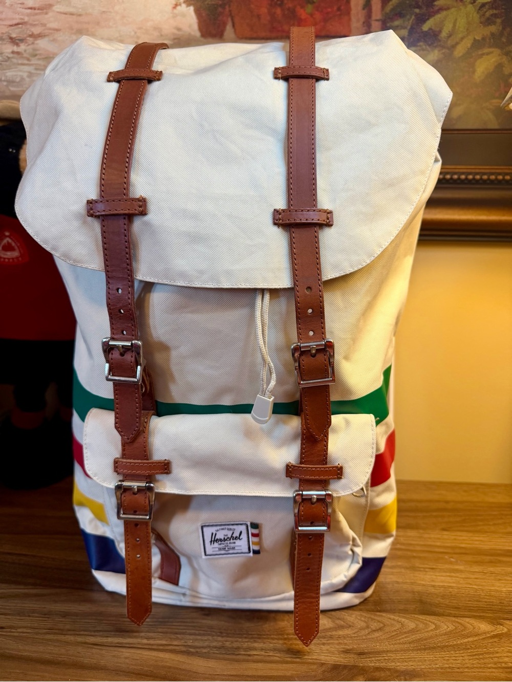 Herschel Supply and Hudson's Bay Company "Little America" Backpack in HBC Stripe